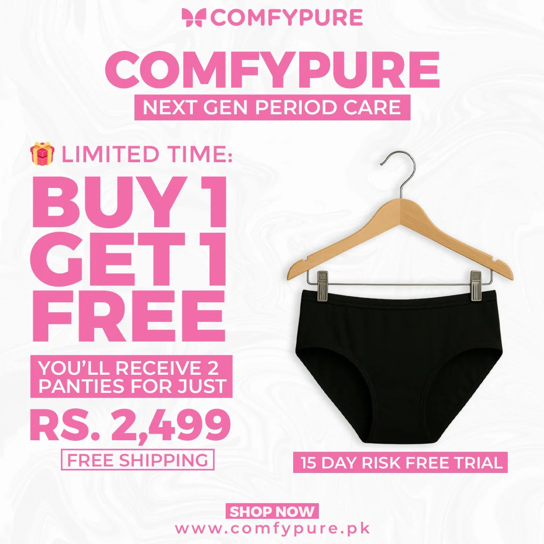banner image showing ComfyPure-MY period panties